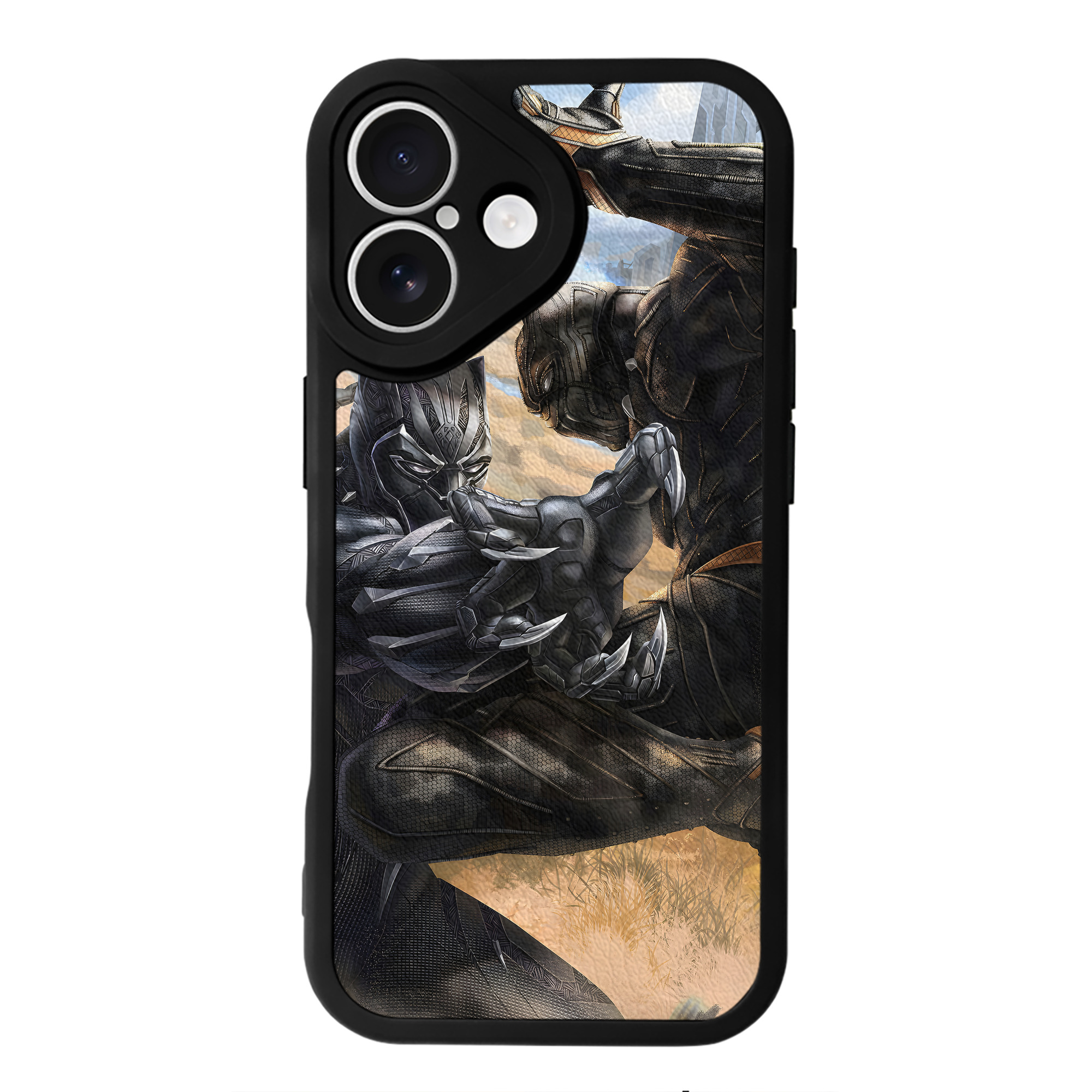 （画像用） アベンジャーズ The Avengers 【iPhone 16シリーズ対応】シリコンスマホケース（レザー調） 材質：シリコン